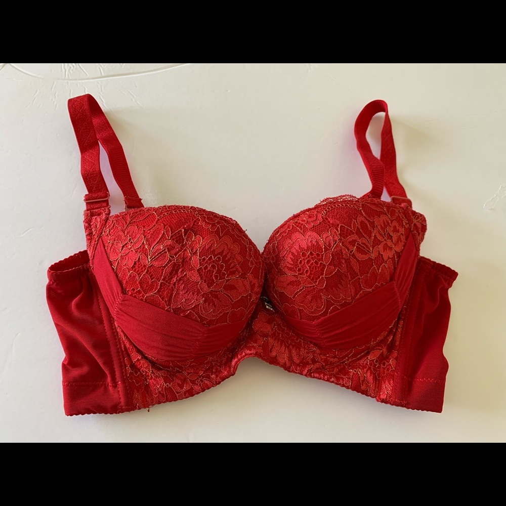 Sexy Red Push-Up Bra